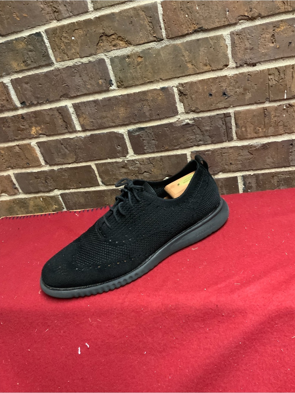 Cole Haan Men's Black Knit Lace-Up Sneaker